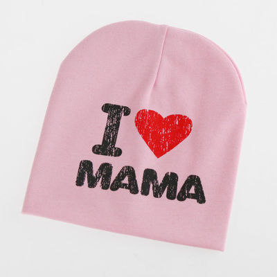 I Love Mama Papa Baby Knitted Warm Cotton Beanie Hat